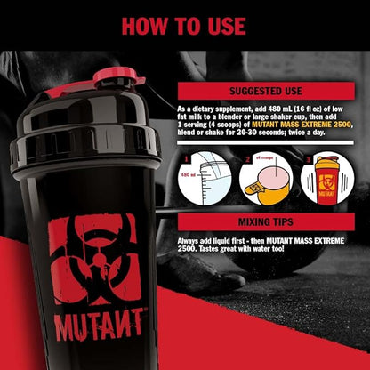 Mutant Mass Extreme Gainer – Whey Protein Powder – Build Muscle Size and Strength – High Density Clean Calories (Vanilla Ice Cream, 12 lbs)