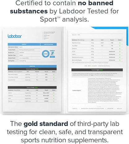 Legion Recharge Post Workout Supplement - All Natural Muscle Builder & Recovery Drink With Creatine Monohydrate. Naturally Sweetened & Flavored, Safe & Healthy. 60 Servings. (Fruit Punch, 60 Servings)