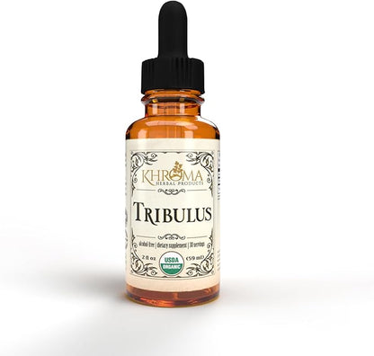Organic Tribulus 30 Servings - 800 MG - Max Strength Liquid - Alcohol-Free - 2 FL OZ
