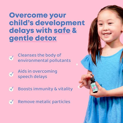 JoySpring Herbal Detox and Kids Cleanse | Herbal Detox with Cilantro Extract Provides a Toddler Detox for Kids | Support Speech, Improve Behavior with a Natural Detox for Kids with Cilantro Tincture
