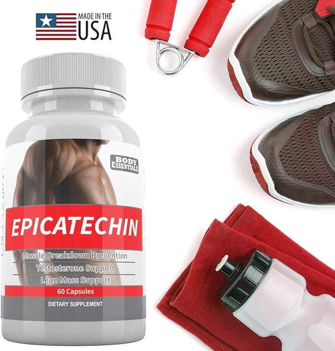 EPICATECHIN - 60 Capsules – 300mg Per Serving by Body Essentials – Maximize Muscle Growth – Increase Protein Synthesis, Gains, Lean Muscle – Increase Strength and Decrease Body Fat
