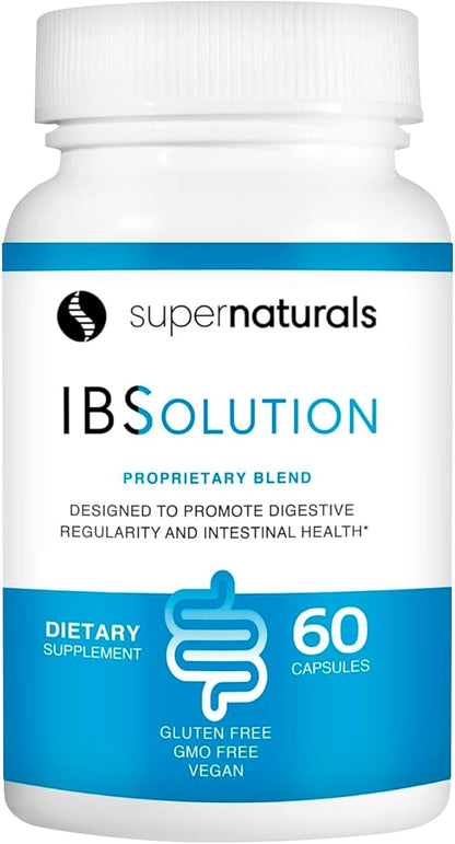 JLM NUTRITIONALS IBSolution Pure Digestive Enzymes for Men and Women | Support for Bloating, Constipation, Diarrhea, and Gas, Bowel Support Digestion Supplement, Vegan, 60 Count