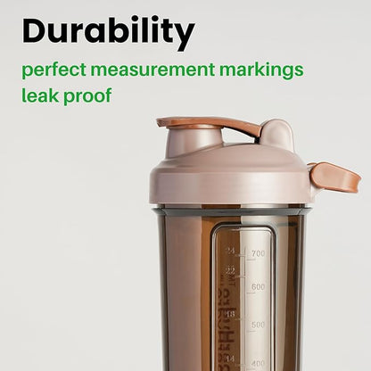 Super Hydro Protein Shaker Bottle [3 PACK] - 28 Oz. BPA-Free, Non-Toxic, Durable, Leak Proof, Eco-Tritan, Best for Travel, Sports, Gym Fitness for Men & Women (Midnight Blue, Moss Marvel, Shadow Mist)