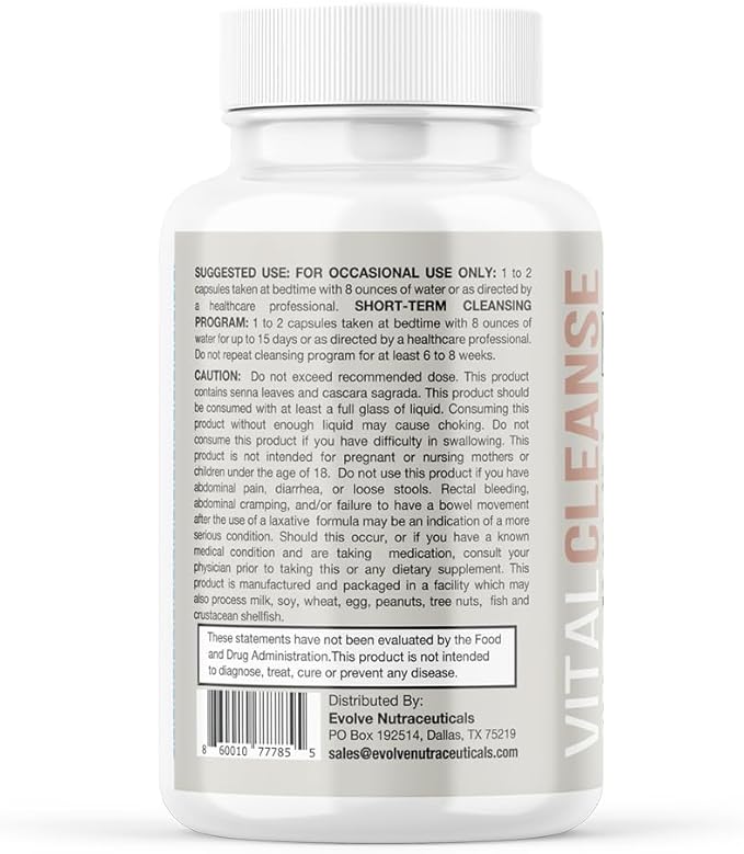 Evolve Vital Cleanse, Natural Detox Formula, Renew Energy and Vitality, Get Vacation Ready