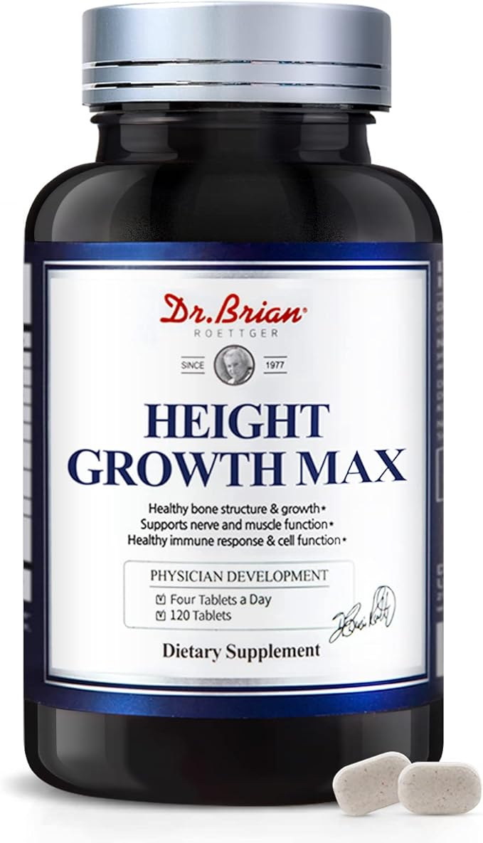 Height Growth Maximizer - Advanced Growth Formula Grow Taller Supplement for Children (10+) &Teens - Multivitamin,Mineral Calcium,L-Arginie & Astragalus Ginseng