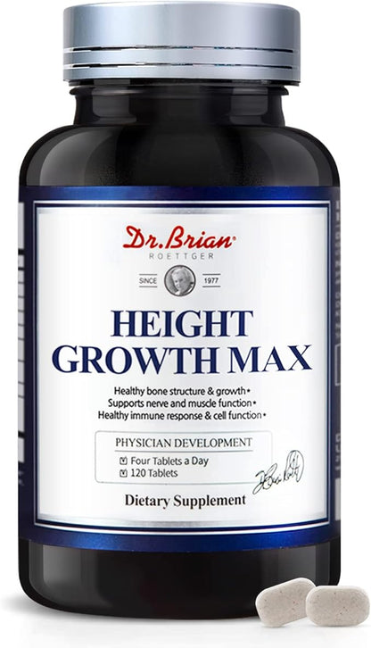Height Growth Maximizer - Advanced Growth Formula Grow Taller Supplement for Children (10+) &Teens - Multivitamin,Mineral Calcium,L-Arginie & Astragalus Ginseng