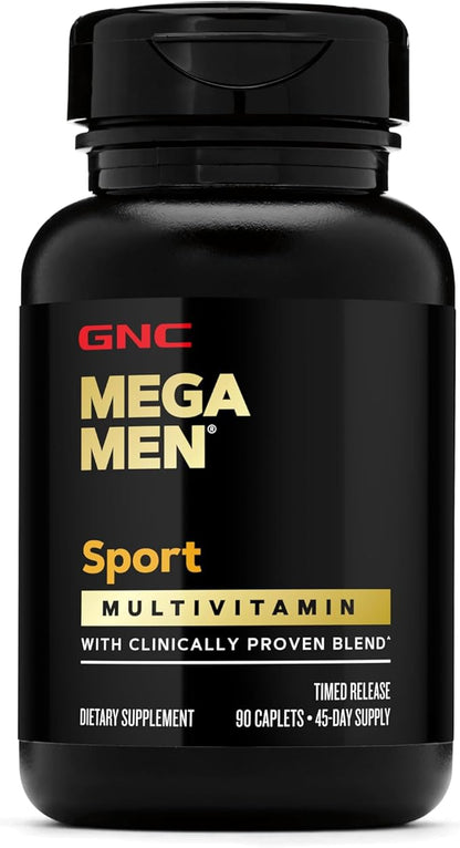 GNC Mega Men Sport Multivitamin | Performance, Muscle Function, and General Health | 90 Count