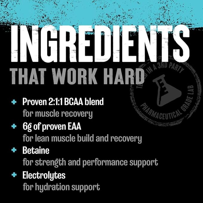 Animal Juiced Amino Acids - BCAA Powder EAA Matrix Plus Hydration with Electrolytes and Sea Salt Anytime Recovery and Improved Performance, Orange Flavor, 30 Servings