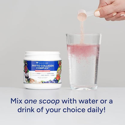 Gundry MD Phyto Collagen Complex, Strength Supporting Multivitamin Powder Supplement with Vitamin C, Amino Acids, and Polyphenols - Strawberry Lemonade (30 Servings)