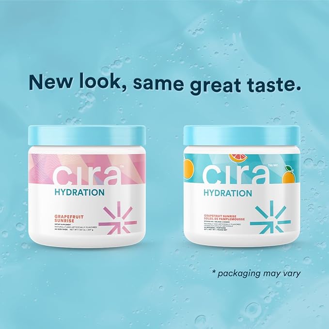 Cira Hydration Electrolytes Powder for Women - Electrolyte Drink Mix with Himalayan Salt for Dehydration Relief - 45 Servings, Grapefruit Sunrise