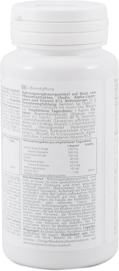 Liver Detox Vegetarian caps | 60 Capsules | Dietary Supplement