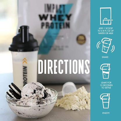 Myprotein Impact Whey Protein Blend, Cookies & Cream, 5.5 lbs (100 Servings)
