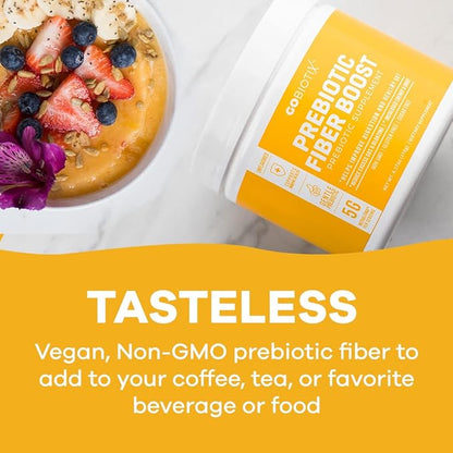 GOBIOTIX Fiber Supplement - Prebiotic Soluble Fiber Powder, Supports Gut Health and Digestive Regularity - Gummies Alternative - Gluten & Sugar Free, Keto, Vegan - 1 Scoop Daily, 35 Servings (2 Pack)