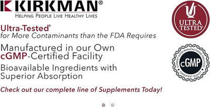 Kirkman Coenzyme Q10 25 mg - Hypoallergenic || 100 Vegetarian Capsules || CoQ10 || Supports Immune System || Gluten and Casein Free || Capsules are Plant Based