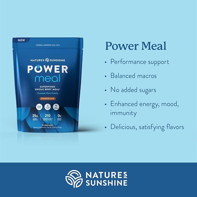 Nature's Sunshine Power Meal, Superfood Whole Body Meal (Chocolate)