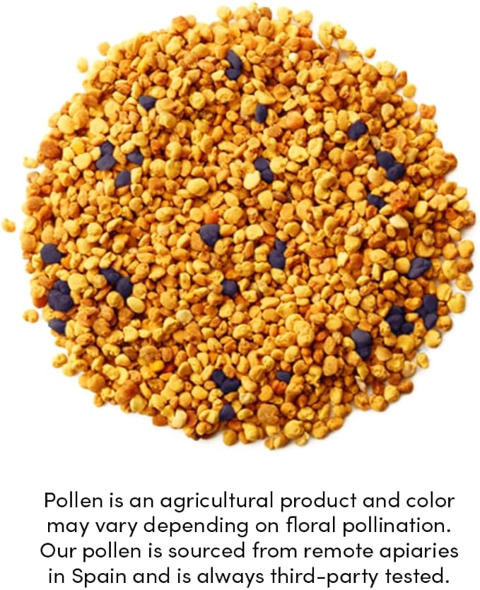 Beekeeper's Naturals - 100% Raw Bee Pollen Granules, Natural Preserved Enzymes, Source of Vitamin B, Minerals, Amino Acids & Protein - Paleo & Keto Friendly, Gluten Free (5.2 oz)