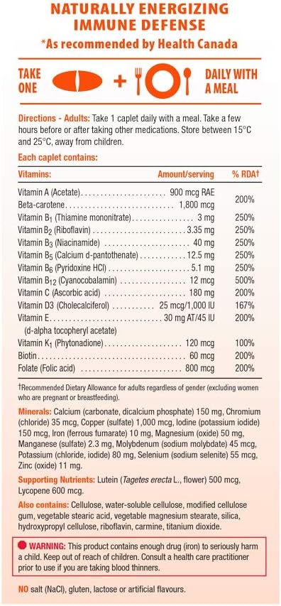 Jamieson 100% Complete Multivitamin Max Strength formula, 90 Capsules