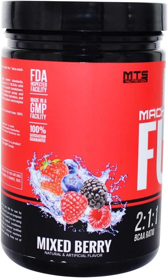 MTS Nutrition Machine Fuel - Recover Replenish Refuel - Vegan Hydration Supplement - Mixed Berry - 30 Serving