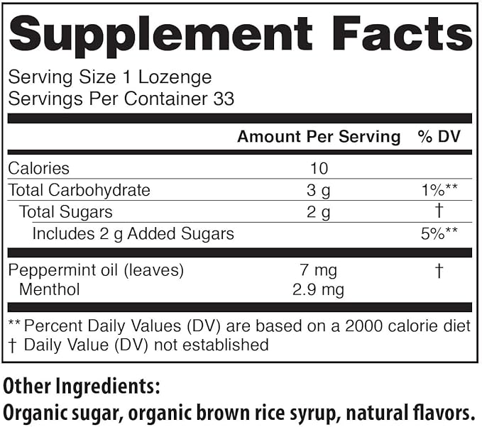 Tummydrops, Natural Peppermint, Gluten Free & Vegan, 33 Individually Wrapped Pure Peppermint Oil Lozenges Made with Organic Ingredients
