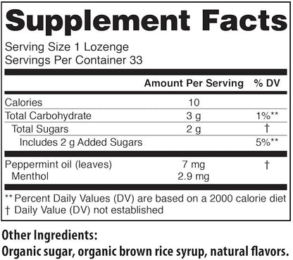 Tummydrops, Natural Peppermint, Gluten Free & Vegan, 33 Individually Wrapped Pure Peppermint Oil Lozenges Made with Organic Ingredients