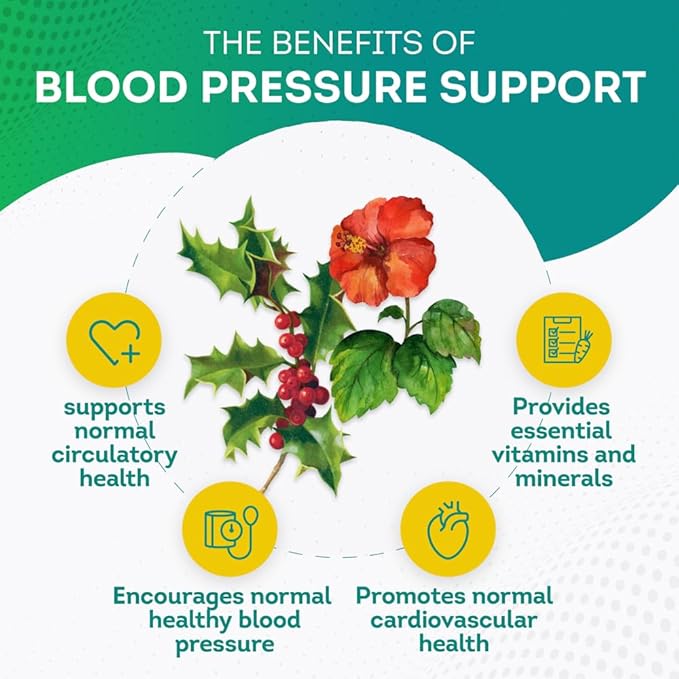 PurePremium Blood Pressure Support with Hawthorn Berry, Hibiscus - Nitric Oxide with Vitamin B6 - Garlic Supplements for Normal Nitric Oxide Supplement - 180 Caps