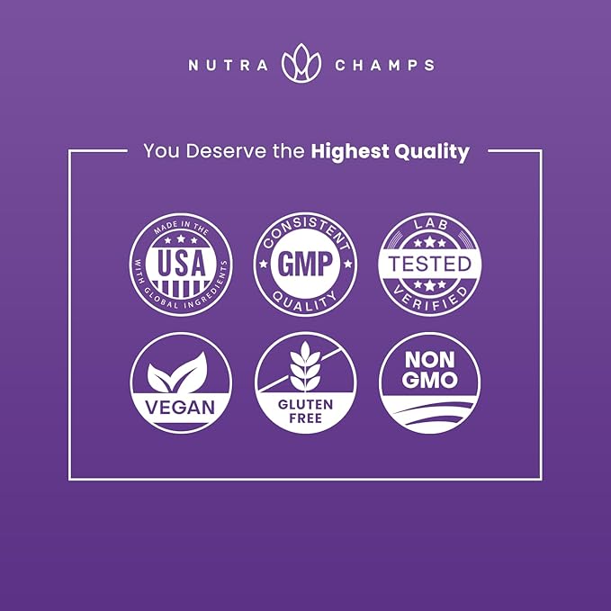 NutraChamps Thyroid Support & Adrenal Support Supplement 2-in-1 Formula with Iodine & Ashwagandha for Energy, Metabolism, Focus, Adrenal Fatigue & Stress Relief, Cortisol Balance for Women & Men