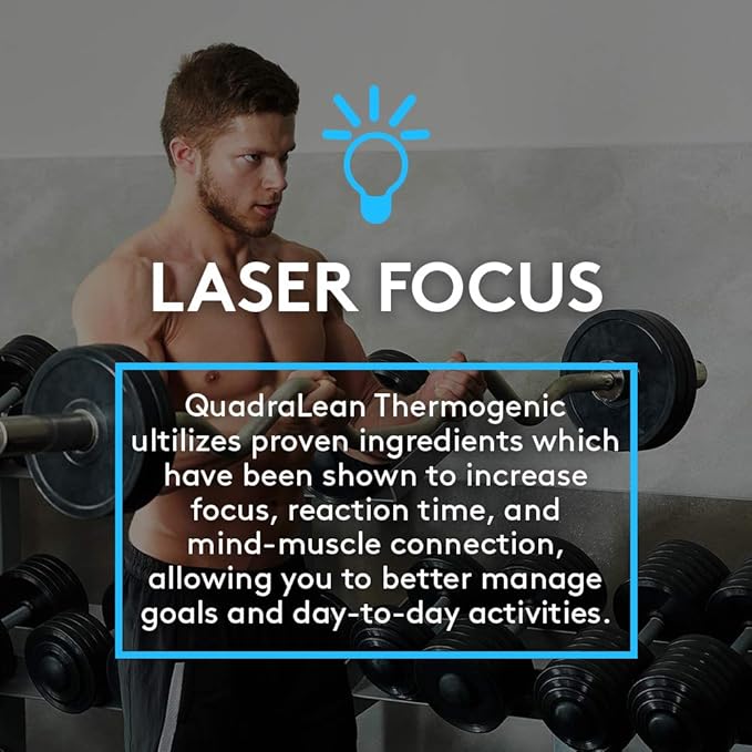 RSP Nutrition QuadraLean Thermogenic Fat Burner for Men & Women, Weight Loss Supplement, Crash-Free Energy, Metabolism Booster & Appetite Suppressant, Diet Pills, 60 Serv (Packaging May Vary)
