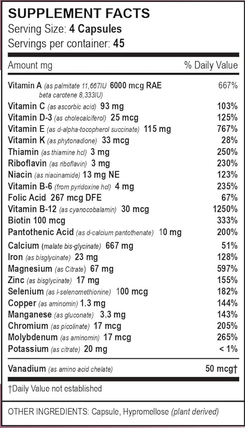 Bariatric Multivitamins, Multi-Standard Formula – 180 Count