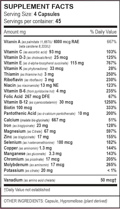 Bariatric Multivitamins, Multi-Standard Formula – 180 Count
