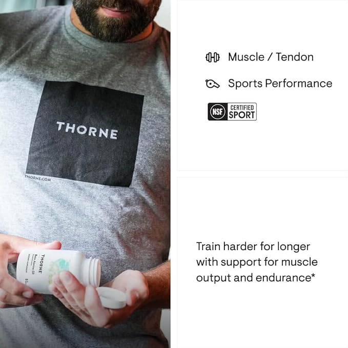 THORNE Beta Alanine Sustained Release - Amino Acid for Muscle Output and Endurance - NSF Certified for Sport - 120 Tablets - 60 Servings