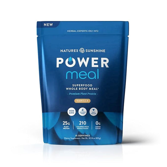 Nature's Sunshine Power Meal, Superfood Whole Body Meal (Vanilla)