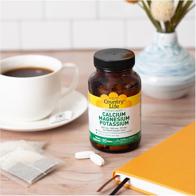Country Life Calcium-Magnesium-Potassium - 90 Tablets