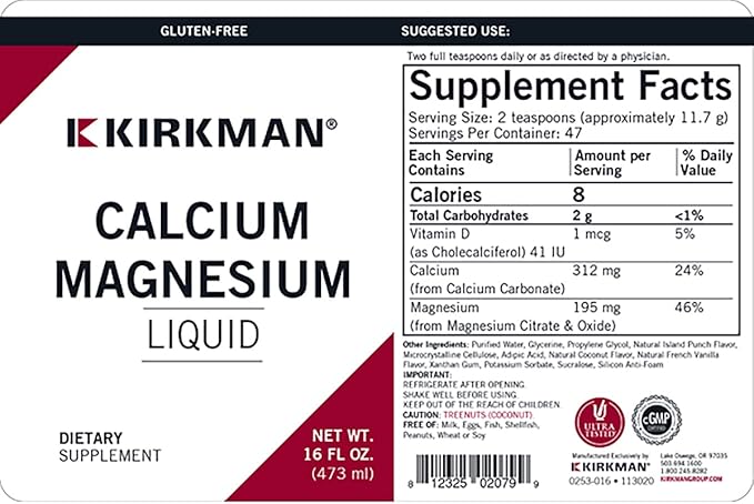 Calcium Magnesium Liquid 16oz *