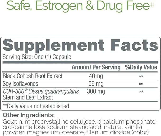 Estroven Pre-Menopause Relief, 30 Ct., Clinically Proven Ingredients, Provides Menopause Relief plus Night Sweats & Hot Flash Relief, Drug-Free or Estrogen Free