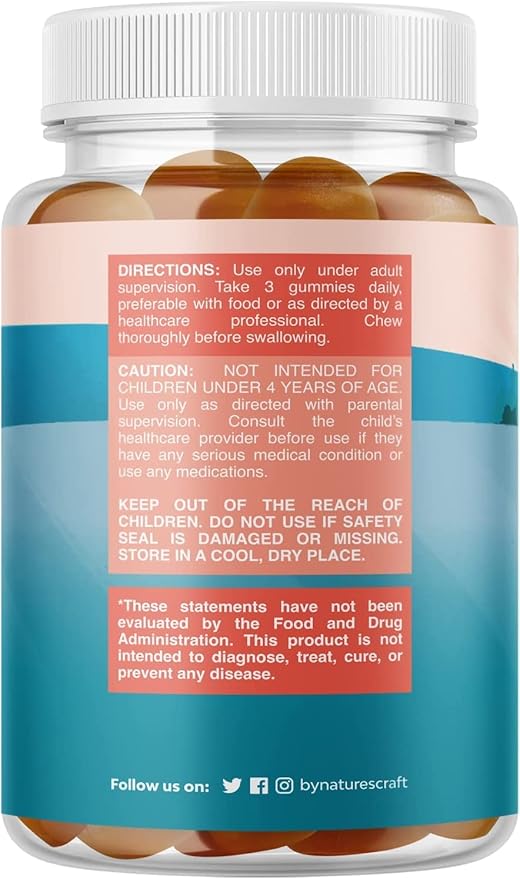 Vegan Brain Focus Gummies for Kids - Kids Focus Supplement with Phosphatidylserine Bacopa Monnieri Green Tea Extract and More Focus Vitamins for Kids Mood Concentration Energy and Focus (2 Pack)