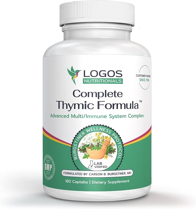 Complete Thymic Formula™, Comprehensive Multivitamin & Multimineral with Thymus Glandular Extracts (180 Count (Pack of 1)