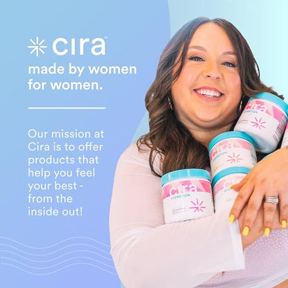 Cira Hydration Electrolytes Powder for Women - Electrolyte Drink Mix with Himalayan Salt for Dehydration Relief - 45 Servings, Fruit Punch