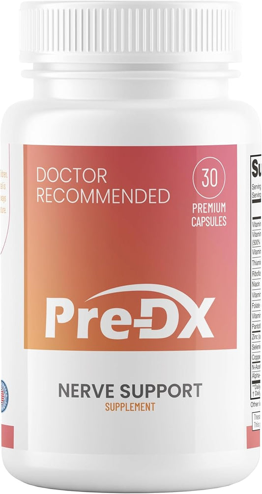 Nerve Support Supplement - Advanced L-Methylfolate Multivitamin w/Vitamin B-Complex & More for Resistance Enhancement - 3rd Party Tested L-methylfolate Supplement - 30 Capsules