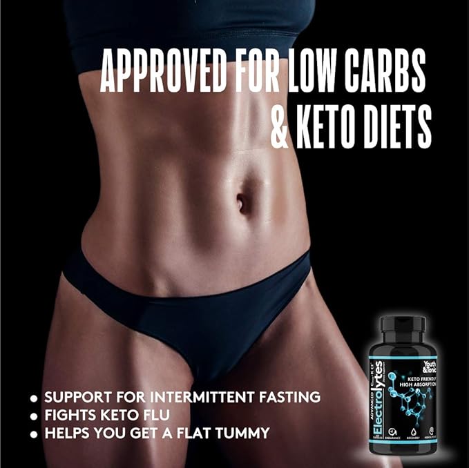 Complete Electrolyte Supplement Pills High Absorption | Cmax Potassium Chloride Magnesium Sodium Calcium Zinc | Boost Endurance Muscle Recovery Mental Focus | Salt Electrolytes Tablets | Keto Friendly