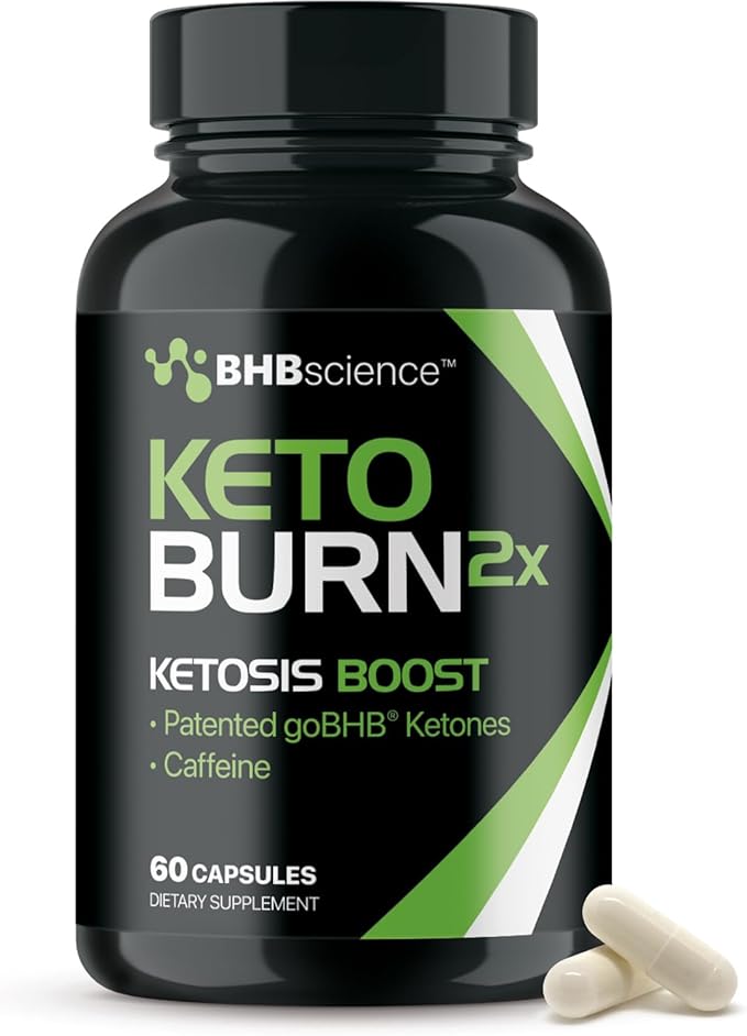 Keto BHB Exogenous Ketones Supplement - BHB Science Keto Diet Pills with Patented goBHB and Caffeine for Natural Energy Focus Body Sculpting & Ketosis Support - Vegetarian & Non-GMO (1 Month Supply)