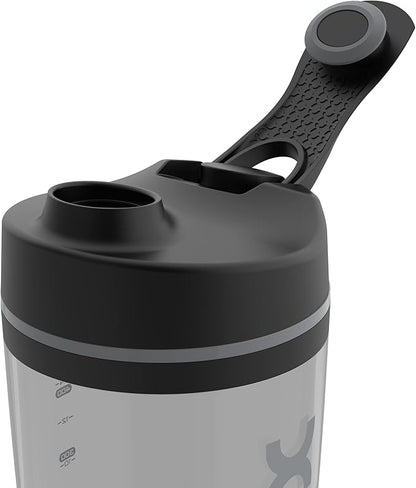 Promixx Original Shaker Bottle - Battery-powered for Smooth Protein Shakes - BPA Free, 20oz Cup (Black)