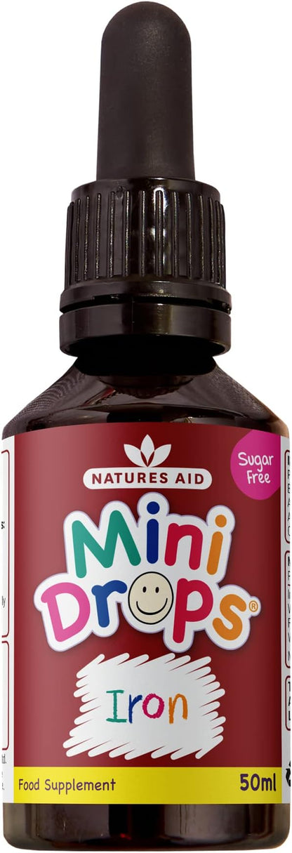 Iron Mini Drops for Infants and Children, Cognitive Development, Sugar Free, 50 ml