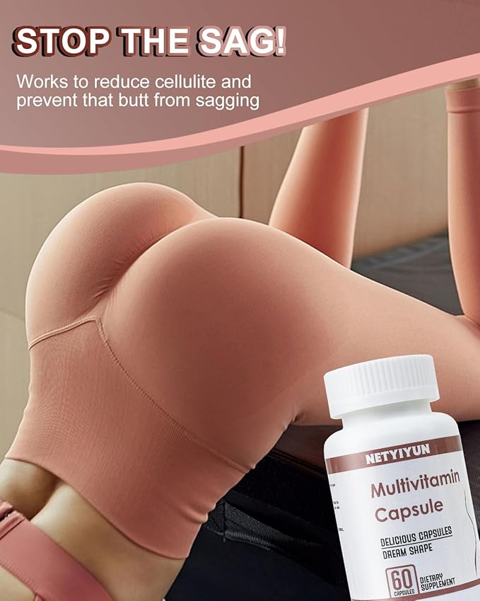 Breast&Butt Enhancement Pills,Skin Tightening 3 in 1 Natural Bust and Butt Enhancement Capsules