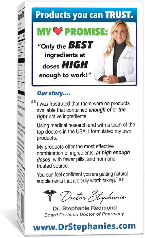 Blood Sugar 24 Hour - 7 in 1 Formula with Cinnamon, Banaba, Chromium, Milk Thistle, & More - Once Daily Supplement by Dr. Stephanie's
