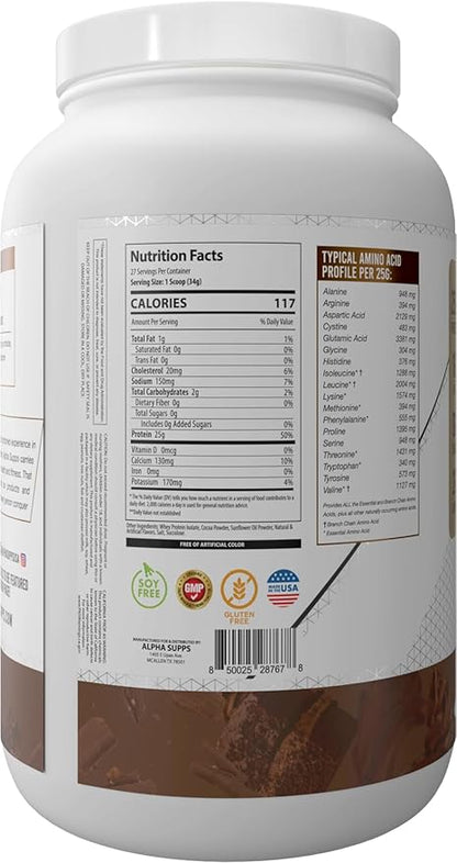 ISO, Low Carb 100% Whey Protein Isolate Powder, 25 Grams Per Serving, Helps Support Muscle Growth, Low Sugar and Gluten Free (Chocolate Cake, 2 lb)
