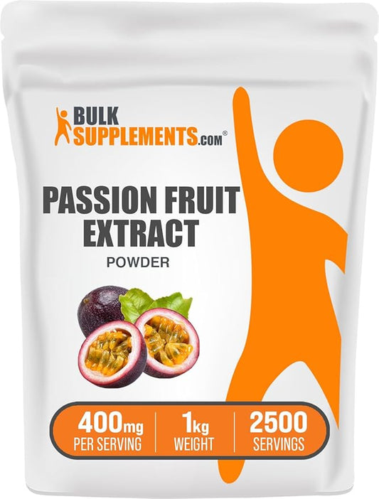 BulkSupplements.com Passion Fruit Extract Powder - Passion Fruit Supplement, Passion Fruit Powder - Gluten Free & No Added Sugar, 400mg per Serving, 1kg (2.2 lbs) (Pack of 1)