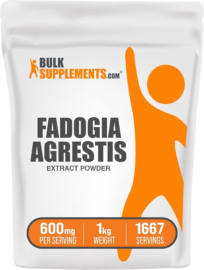 BulkSupplements.com Fadogia Agrestis Extract Powder - Fadogia Agrestis Supplement, Fadogia Agrestis 600mg - for Energy Boost, Gluten Free, 600mg per Serving, 1kg (2.2 lbs) (Pack of 1)