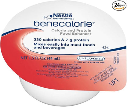 Calorie and Protein Enhancer - Unflavored (330 Calories, 7g Protein) - 1.5 fl oz Cups, 24 Pack