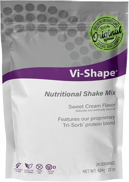 Vi-Shape Nutritional Shake Mix Sweet Cream Flavor | 22oz (1 Bag, 24 Servings)
