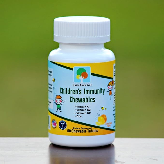 Kids Vitamin C and Immune Support + Kids Vitamin PDF | Citrus Flavored | 60 Chewable Tablets